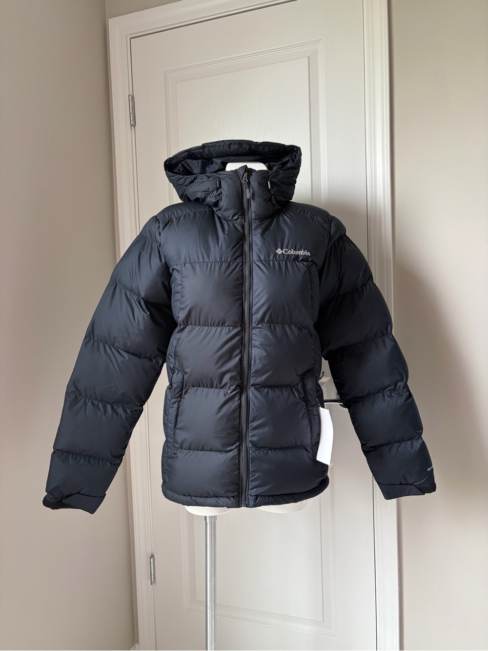 Columbia Black Puffer Jacket with Hood